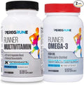 Runner Multivitamin &amp Omega 3 Bundle (1 Month Supply) | Antioxidants for Health &amp Recovery | Vitamin B Complex for Endurance Energy VO2 Max | Joints &amp Heart: 1000mg Fish Oil