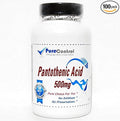 Pantothenic Acid 500mg // 100 Capsules // Pure // by PureControl Supplements