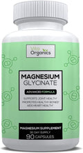 Magnesium Glycinate Advanced Formula - 275mg per Serving - Magnesium Supplement for Heart Muscle Bones High Absorption - Made in USA - 60 Capsules