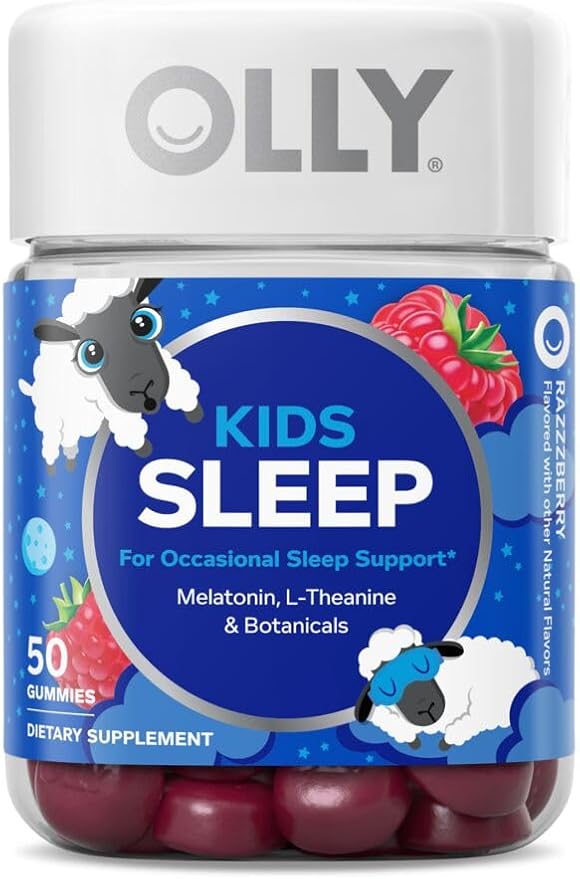 OLLY Kids Sleep Gummy Melatonin L-Theanine Chamomile 60 &amp 50 Count