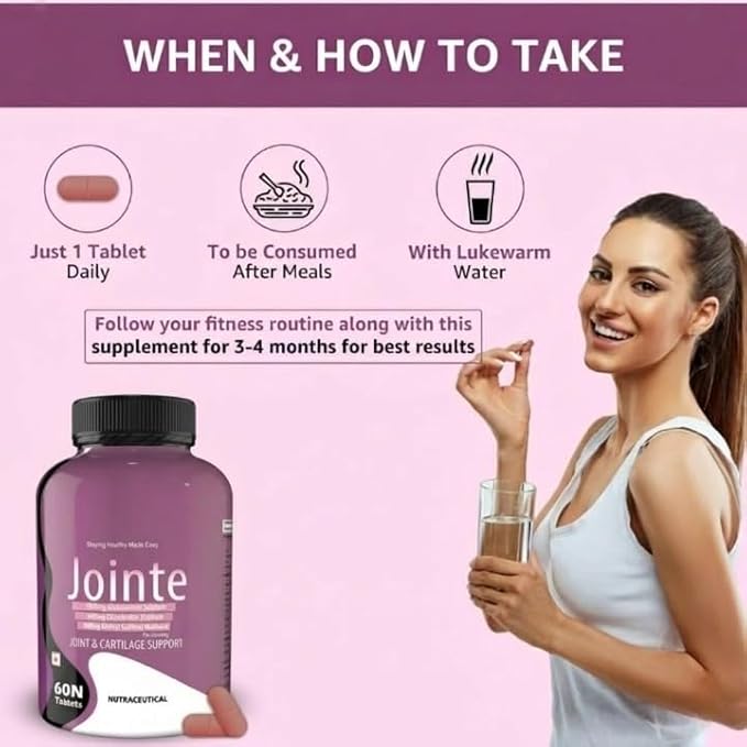 Jointe Maximum Strength- 1500mg Glucosamine 400mg Chondroitin &amp 400mg MSM per Serving 60 Tablets