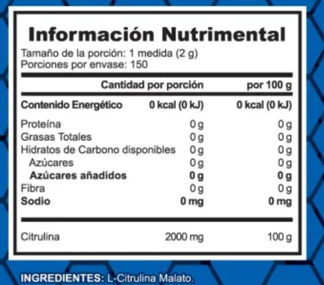 ALPHA NUTRITION CITRULIN MALATE 2:1 300GR Blue