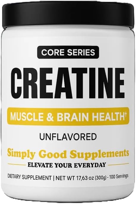 | Micronized Creatine Monohydrate Powder 5g | Boost Strength Recovery &amp Brain Function | Pure &amp Unflavored | 100 Servings