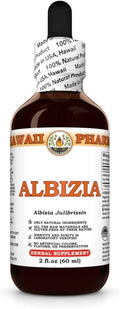 Hawaii Pharm Albizia Extract Tincture for Mood Balance Promotes Calm Supports Emotional Well-Being Eases Sleep Troubles Encourages Relaxation - 2 fl.oz