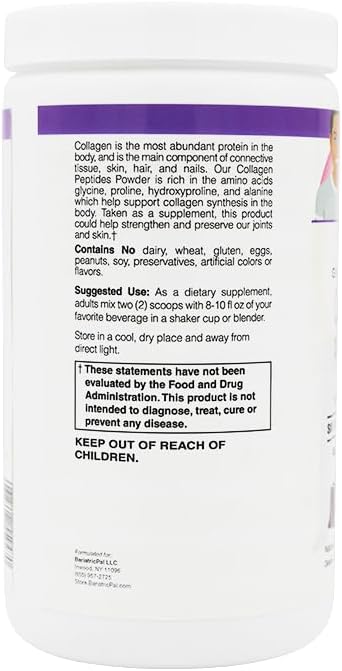 BariatricPal Collagen Peptides Powder (Hydrolyzed Type 1 &amp 3 Grass Fed) Skin Hair Nail &amp Joint Support Chocolate