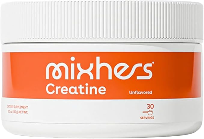 MIXHERS Creatine | 30 Servings Unflavored | Supports Energy Vitality Muscle Function &amp Metabolic Wellness | Designed to Support Women’s Health &amp Wellness at Every Stage