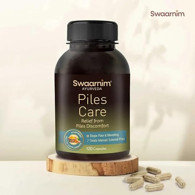 Piles Care Ayurvedic Healthy Supplements for Women Health 100% Natural - No Added Chemicals and Gluten Free 120 Capsules