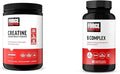 Force Factor Creatine Powder 60 Servings and Vitamin B Complex 60 Capsules Bundle for Muscle Gain Strength Energy and Faster Recovery