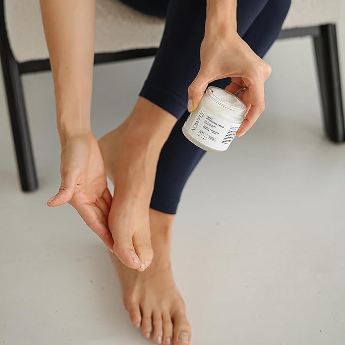 Sleep Aid Magnesium Cream - Valerian Root &amp Passionflower for Calm - Natural Night Balm for Anxiety &amp Restful Sleep - With Lavender Oil for Calm Before Bed and Evening Relaxation