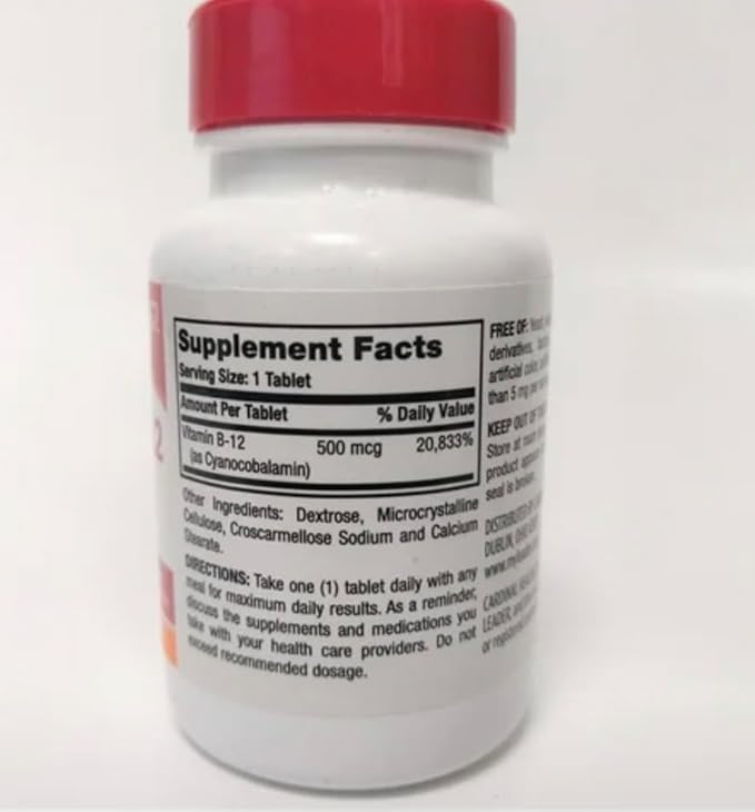 LEADER Vitamin B-12 3000Mcg 60 Tablets per Bottle (5 pack)