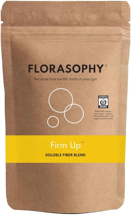 Firm Up Organic Soluble Fiber Supplement for Digestive Gut Health Diarrhea Control &amp IBS Relief Gluten Free Vegan Prebiotic Powder One Month Supply