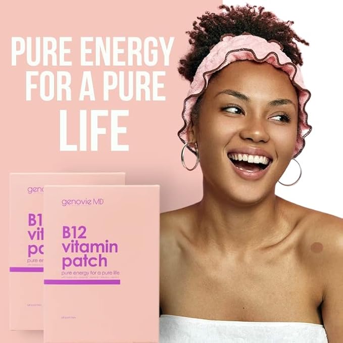 B12 Patch with Multivitamin Plus Vitamin Extra Strength Formula for Boost Energy &amp Focus Memory Self Adhesive Natural Made with B12 Vitamin C and E Perfect for Boosting Your Entire Day 64 Patc