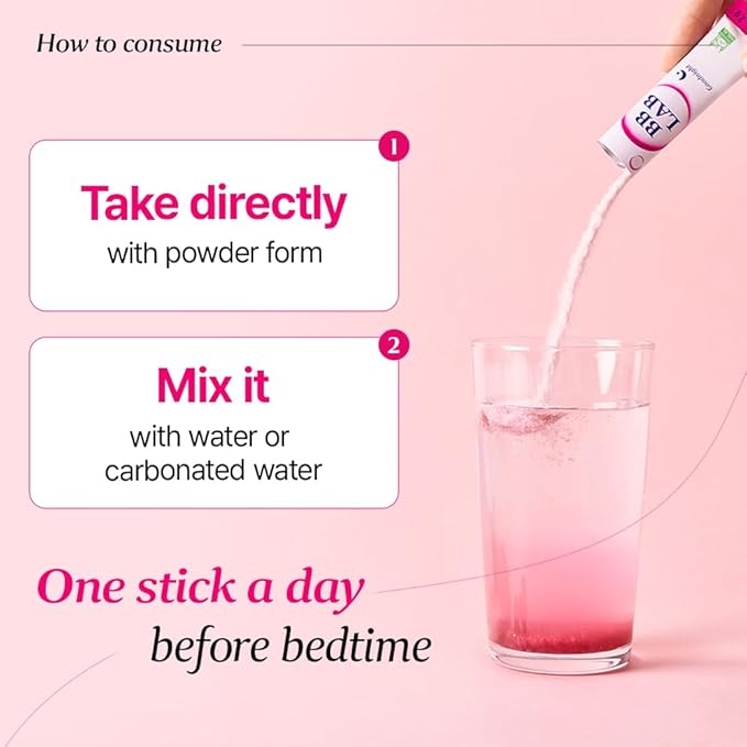 [30Days Collagen Care] Goodnight Collagen 30 Days Miracle Beauty Pack Powder Stick Korean Marine Collagen Fish Collagen for WomanVitamin C Fast Absorption Fruit Flavored Glutathione Elastin M