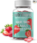 Ourtown Hair Skin &amp Nail | UKs Most Trusted Brand| Biotin Hair Gummies | for Healthy Skin Hair &amp Nails | Vegan and Sugar-Free M | Delicious Strawberry Flavored Gummies |Pack of 60