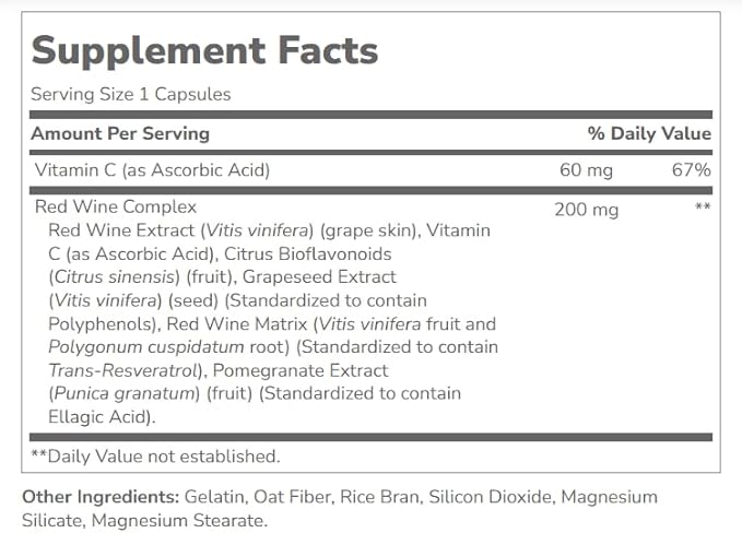 21st Century Resveratrol Red Wine Extract Capsules 90-Count Pack of 3