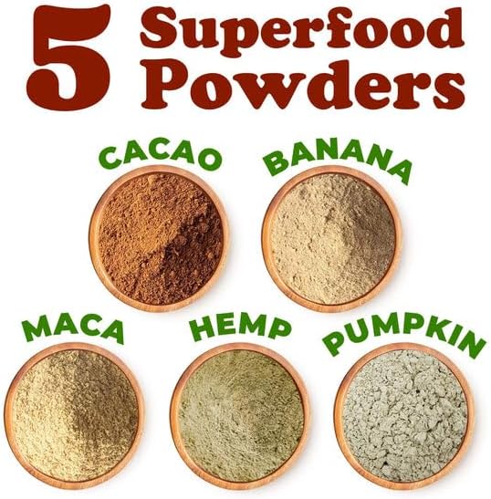 Food to Live Organic Energize Chocolate Protein Mix 2 Pounds – Plant-Based Blend with Hemp and Pumpkin Protein. Cacao Banana and Maca Powders. Perfect for Smoothies and Shakes. Vegan Kosher Bulk