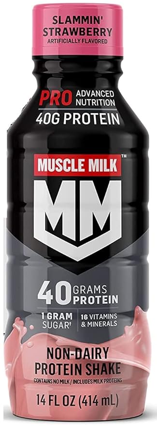 Muscle Milk Pro Series Protein Shake Top 4 Flavor Variety Pack 14 Fl Oz Bottles (Pack of 12)
