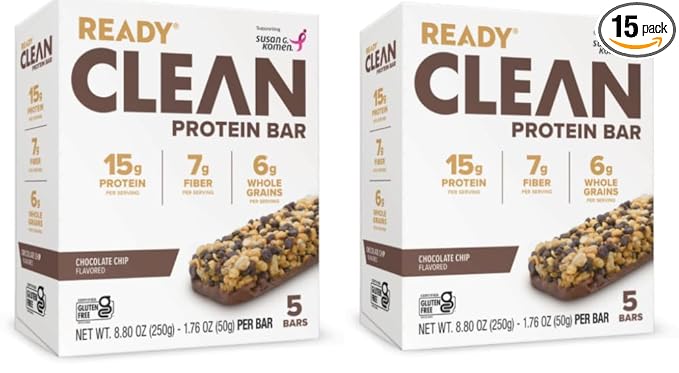Ready Clean Protein Bars Variety pack (Chocolate Chip 2 pack)