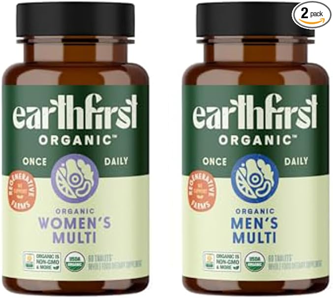 Women's &amp Men's Once Daily Multi Bundle19 Vitamins from Herbs &amp Superfoods 60 Count