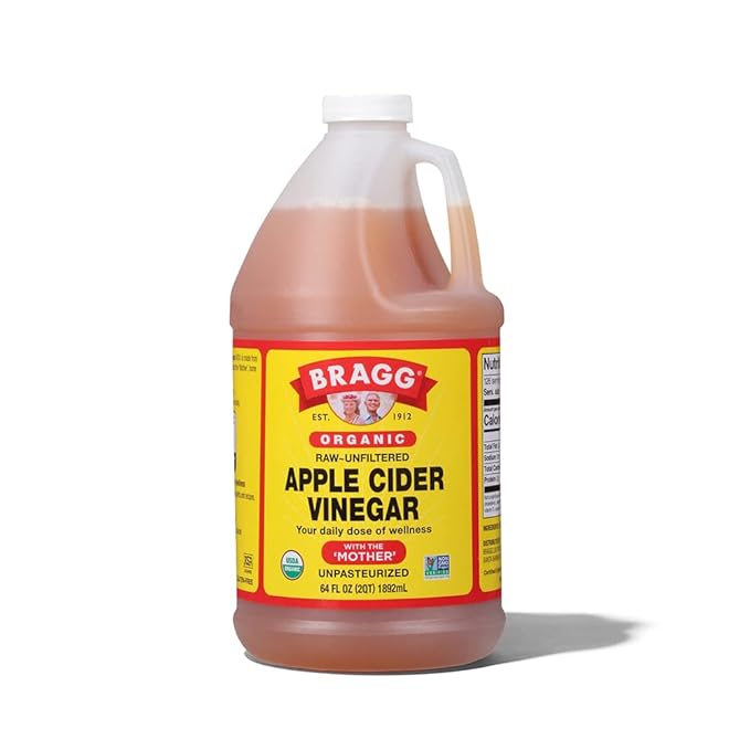 Bragg Organic Apple Cider Vinegar 64oz with the Mother + Bragg Organic Coconut Liquid Aminos Seasoning 128oz