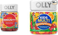 OLLY Kids Immunity Gummy Immune Support Wellmune Elderberry Vitamin C Zinc &amp Kids Multivitamin Gummy Worms Overall Health and Immune Support Vitamins and Minerals A C D