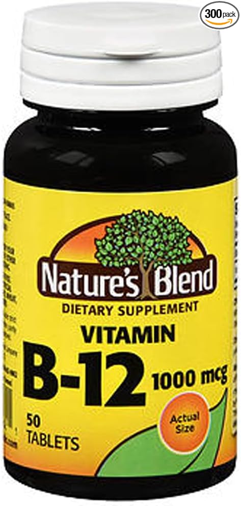 Nature`s Blend Vitamin B-12 1000mcg Tablets 50 ct (3 Pack)
