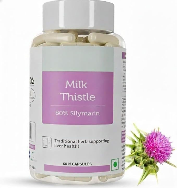 Milk Thistle Supplement with 800 Mg of Silymarin 60 Capsules