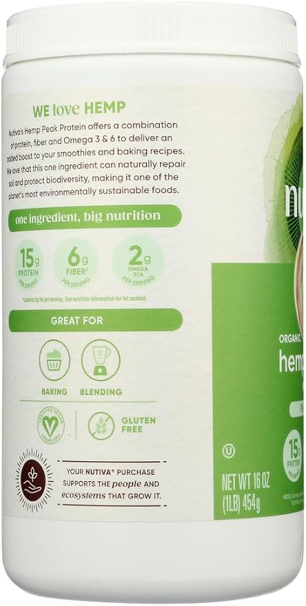 Nutiva Hemp Protein 15g Org