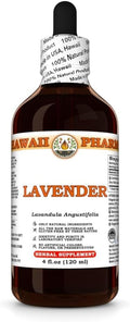 Lavender (Lavandula Angustifolia) Dry Herb Tincture Made in Hawaii Professional Grade Small Batch Raw Materials All Natural Vegan Pure Liquid Extract - 4 fl.oz
