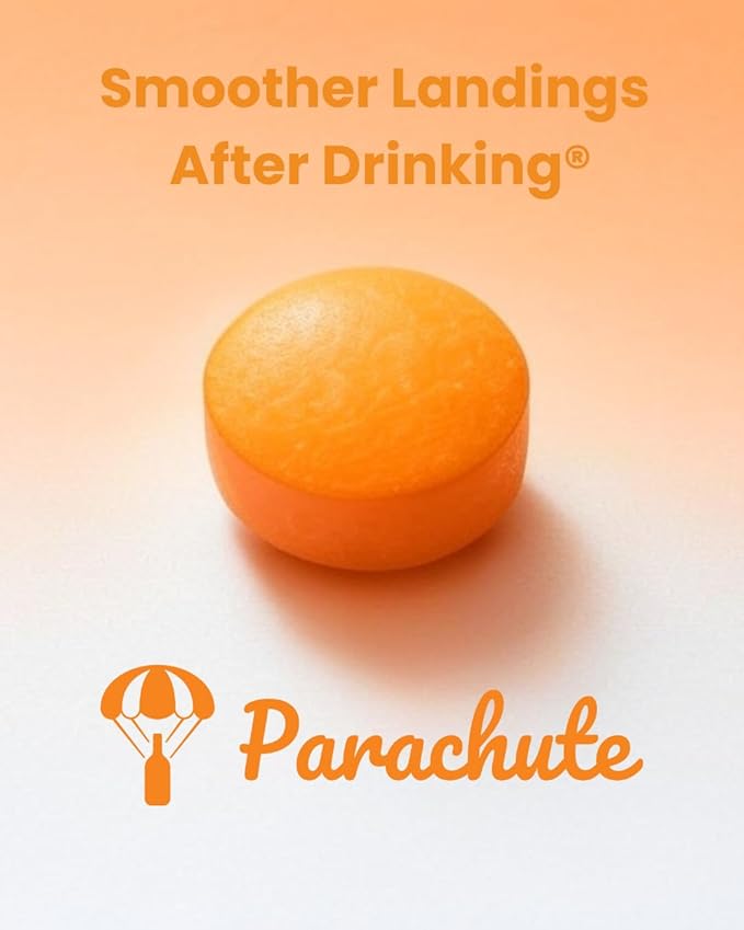 Parachute - Smoother Landings After Drinking | DHM and Milk Thistle Blend | Supplement to Promote Alcohol Metabolism and Support Liver Health | 60 Tablets