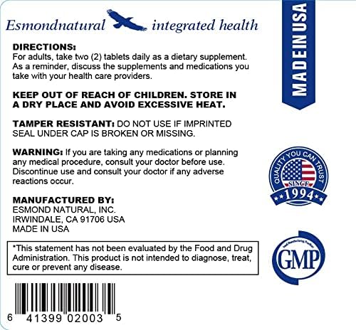 (5 Pack) Esmond Natural: Lutein Complex (Supports Eye Health) GMP Natural Product Assn Certified Made in USA - 300 Tablets
