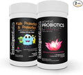 Intelligent Labs 2-in-1 Bundle of Kids’ Probiotics with Hydrolyzed Guar Gum and FOS + Women’s Probiotics (UTI Formula with Cranberry &amp D-Mannose) No Refrigeration Required 2 Months Supply Per Bo