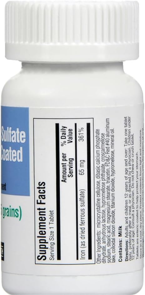 Upsher-Smith Ferrous Sulfate 325 mg - 100 Tablets Pack of 3
