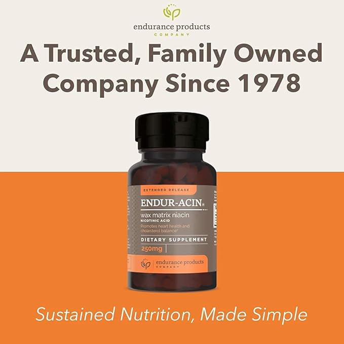 Endurance Products Resveratrol Supplement – Grape Skin Extract and ENDUR-ACIN 250mg Niacin - Extended Release for Optimal Absorption &amp Low-Flush