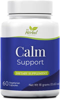 Calm Support – Herbal Supplement for Relaxation Inner Balance and Stress-Free Living – 100% Natural and Plant-Based