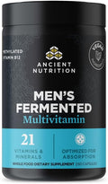 Ancient Nutrition Multivitamin for Men Men's Fermented Multivitamin with Methylated Vitamin A C D E K Zinc &amp Magnesium Immune Support Vegan 60 Ct