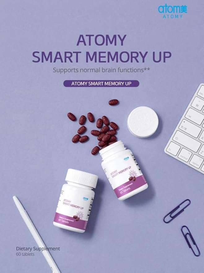 Atomy Smart Memory Up Grape Blueberry Plant Derived Supplement 60 Tabs