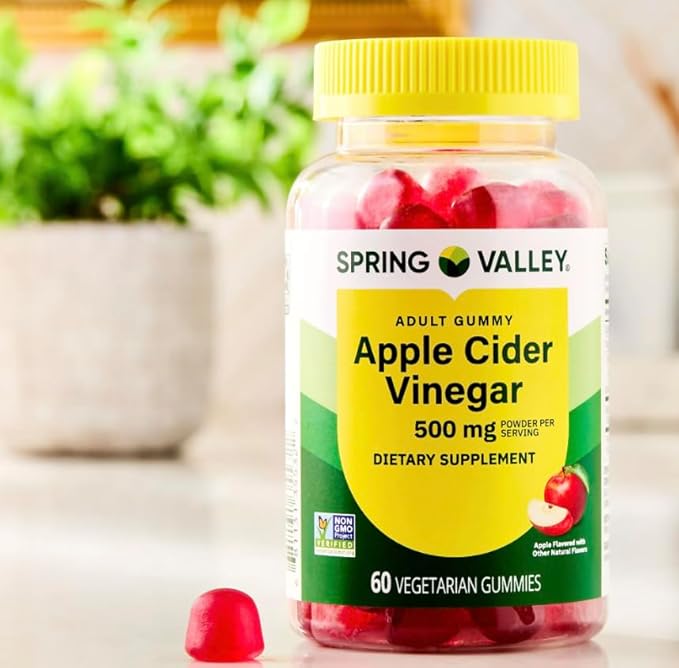 Apple Cider Vinegar Vegetarian Gummies 500 mg 60 Count (Pack of 2)