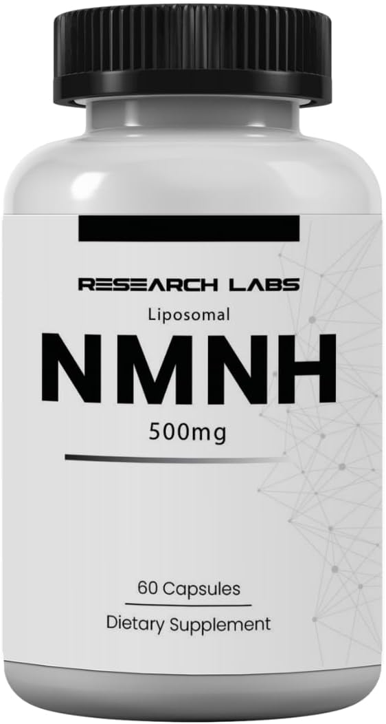 Research Labs Liposomal NMNH (NMN Supplement Alternative) 500mg Per Serving | 60 Capsules (Dihydronicotinamide Mononucleotide) NAD Supplement to Boost NAD+ Levels for Anti Aging