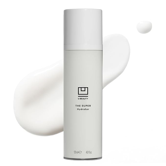 U Beauty The SUPER Hydrator Hyaluronic Acid Moisturizing Cream - Mega-Dose Skin Hydrator with Peptides and Grapeseed Oil for Supple Smooth and Softer-Looking Skin For Up To 48 Hours - 4 fl oz