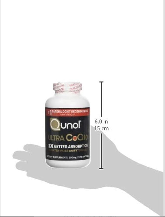 Qunol CoQ10 100mg Softgels Qunol Ultra CoQ10 100mg 3x Better Absorption Antioxidant for Heart Health &amp Energy Production Coenzyme Q10 Vitamins and Supplements 120 Count (Pack of 24)