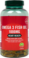 H and B Omega 3 Fish Oil 1000mg 240 Capsules