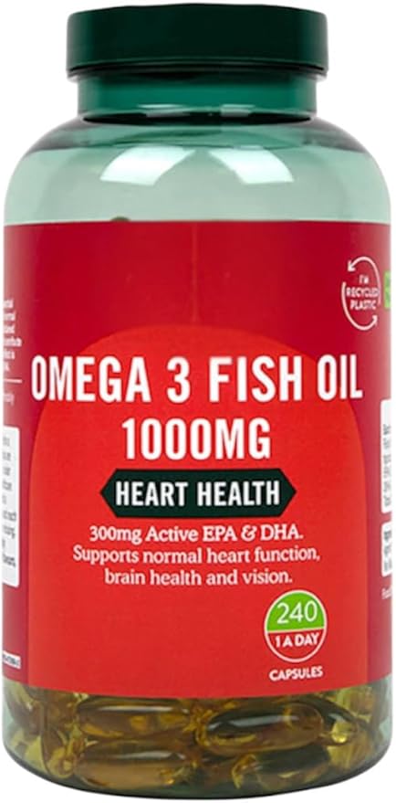 H and B Omega 3 Fish Oil 1000mg 240 Capsules
