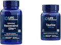 Life Extension Optimized Resveratrol Elite 60 Capsules &amp Taurine 1000mg 90 Capsules Bundle