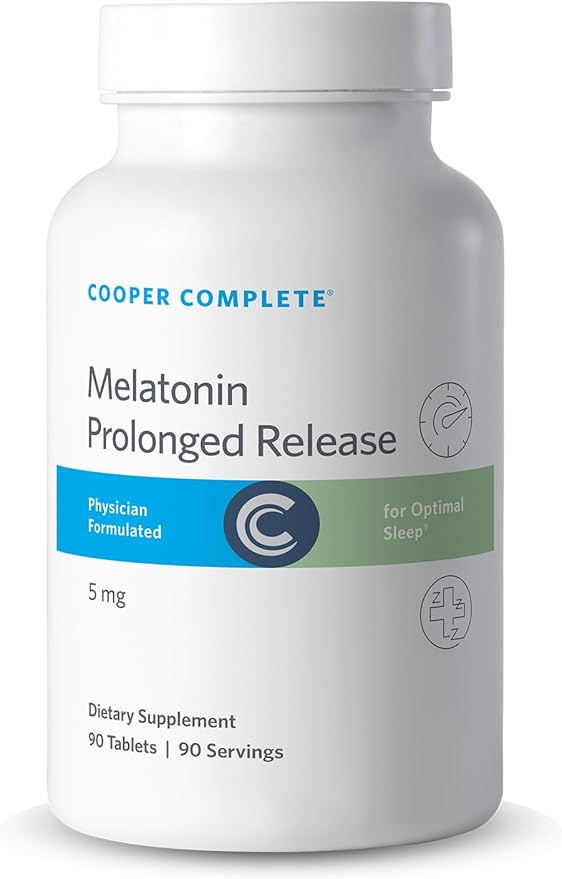 Prolonged Release Melatonin 5mg.Two-Phased delivery Releases melatonin QuicklyThen steadily Over six Hours.B6 (pyridoxine HCI) and Calcium aid in melatonin biosynthesis 90 Tablets per Bottle