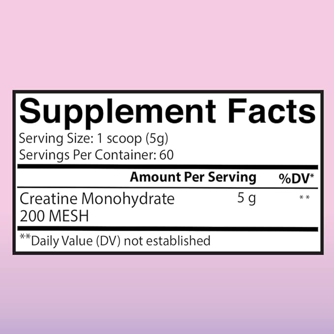 Angry Supplements Better Booty 100% Creatine for Women Premium Creatina Monohydrate Powder 200 Mesh Micronized Glute Builder Supplement Drink Mix Unflavored 60 Servings