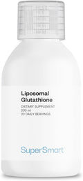 Supersmart - Liposomal Glutathione Liquid 900mg per Day (High Potency) - Highly Bioavailable Form of Glutathione - Enhanced Antioxidant with Vitamin C | Non-GMO &amp Gluten Free - 200ml - 20 Servings
