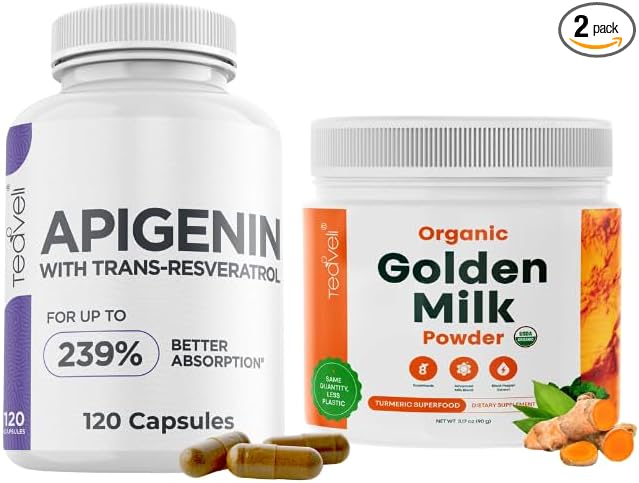 The Sleep Like A Baby Bundle with Golden Milk and Apigenin - Vegan Friendly Non-GMO