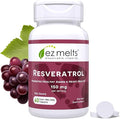 EZ Melts Dissolvable Resveratrol Supplement 150 mg Sugar-Free 1-Month Supply - 1 Pack