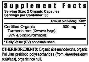 Organic Turmeric- Pürmeric Antioxidant 60 caps - 3 Pack